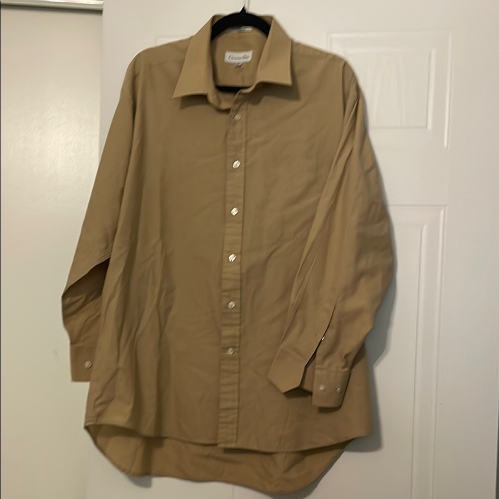 Dior Tan Dress Shirt Relaxed Fit